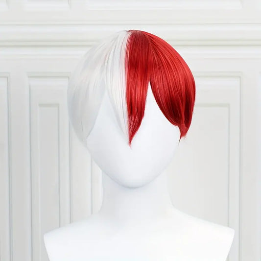 Red/White Short Wig
