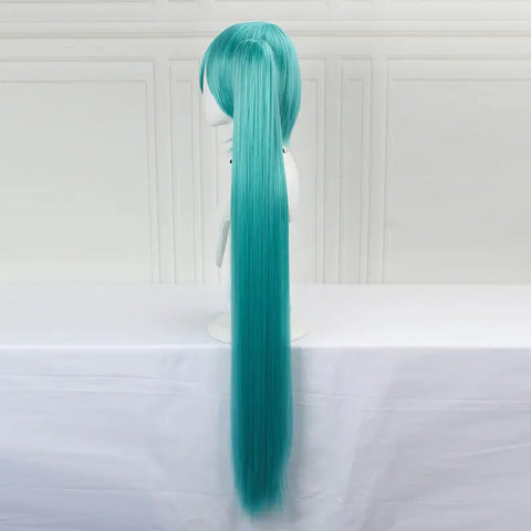 Long Aqua Blue Wig