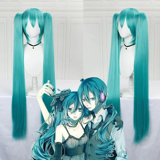 Long Aqua Blue Wig