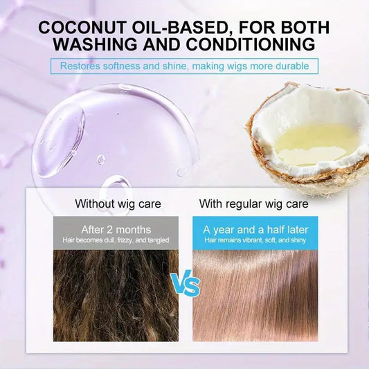 2-in-1 Wig Shampoo & Conditioner with Coconut Oil