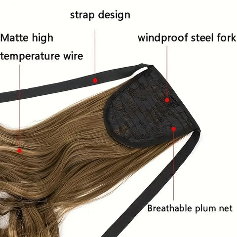 Ombre Ponytail Extension w/ribbon tie