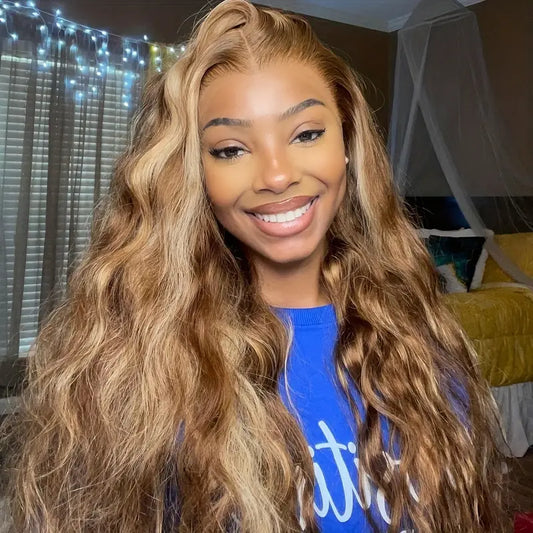 Golden Body Wave Lace Front Wig