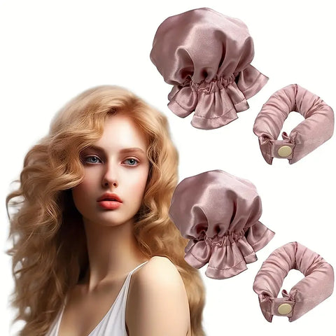 Satin Curler with Hat