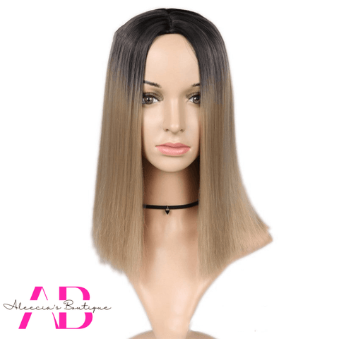 Ombre Mid-length Straight Wig