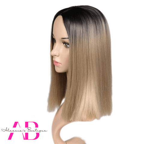 Ombre Mid-length Straight Wig