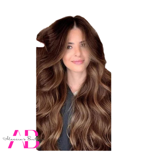 Long curly clip hair extension