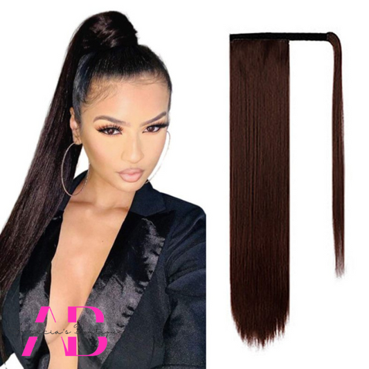 Brown Straight long Hair Extensions