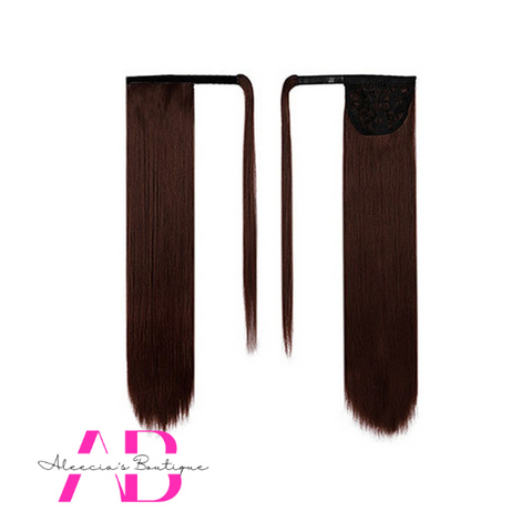 Brown Straight long Hair Extensions
