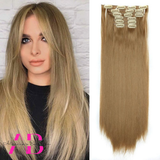 Straight Long Hair Extensions Womens Wig