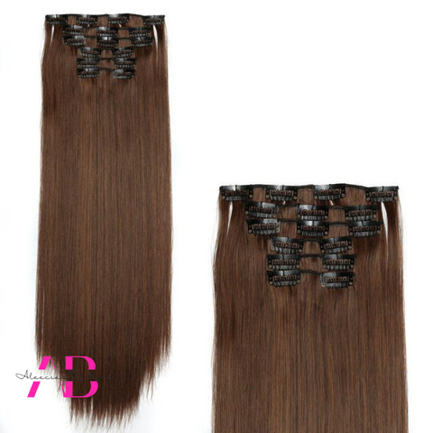 Straight Long Brown Hair Extensions